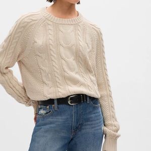 Gap Cream Cable Knit Sweater, size XS brand new with tags